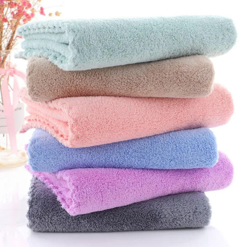 Hot selling Adult coral fleece thickened bath towel microfiber absorbent quick-drying bath towel