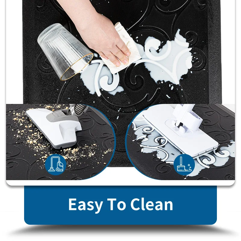 Customized New Anti fatigue Indoor Mat Kitchen Soft Thicker Floor Rugs Carved Floor Thicken Bath Useful Easy Clean Carpet
