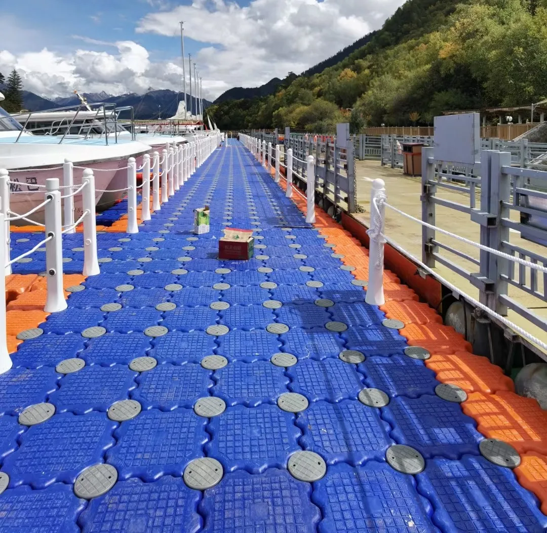 Wholesale plastic cheap prices jet ski modular floats cubes floating dock platform