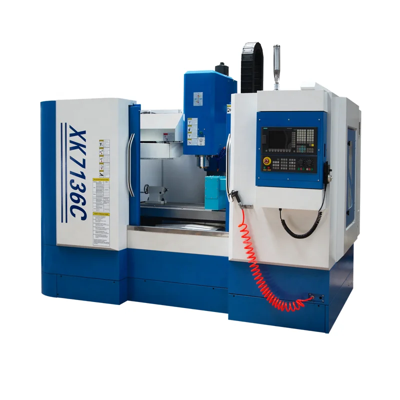 XK7136 3-axis vertical machining center CNC vertical machining center 4-AXIS machining center  5 axis cnc milling machine