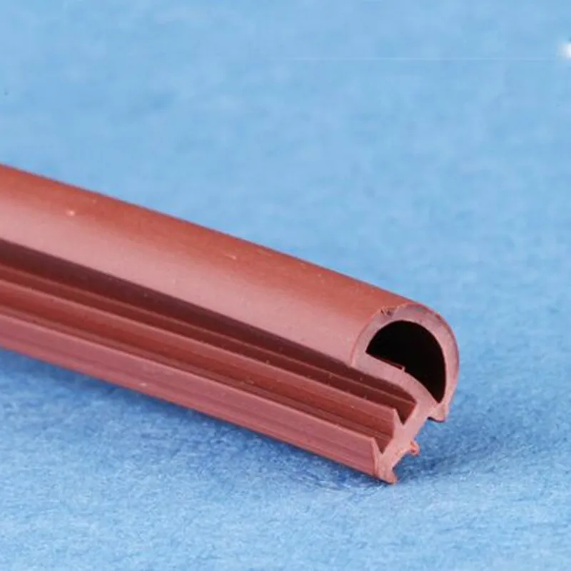 Door Gasket Insulation Strips  Width 8 mm -12 mm PVC/ Silicone/ TPE Rubber Extrusion Profile Door Sealing Strip for Wooden Doors