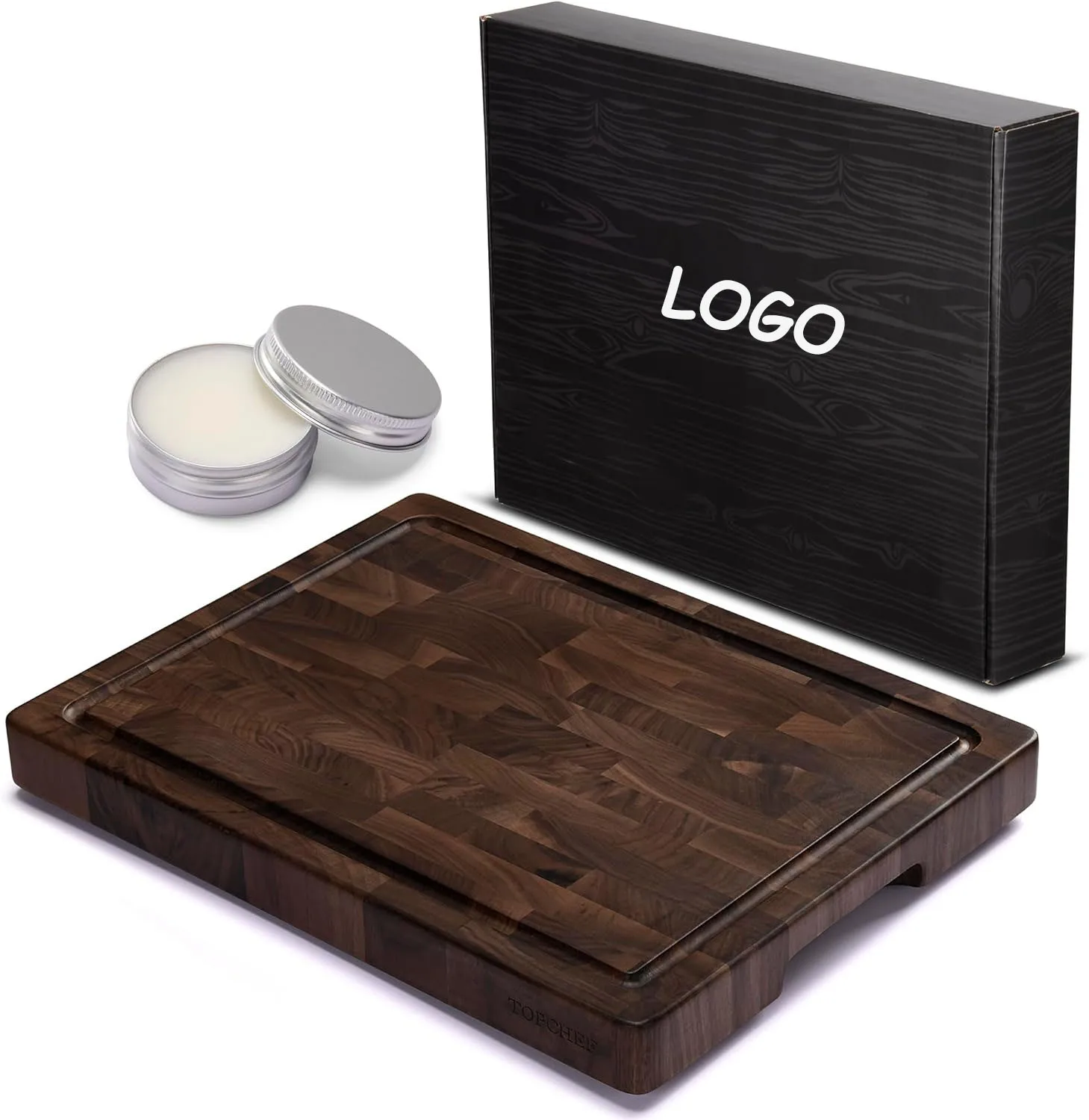 Разделочная доска из темного дерева