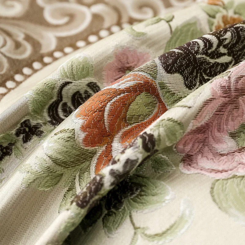 Home Decor Sofa Pillow Peony Flower Pattern Bedside Soft Cushion Cover