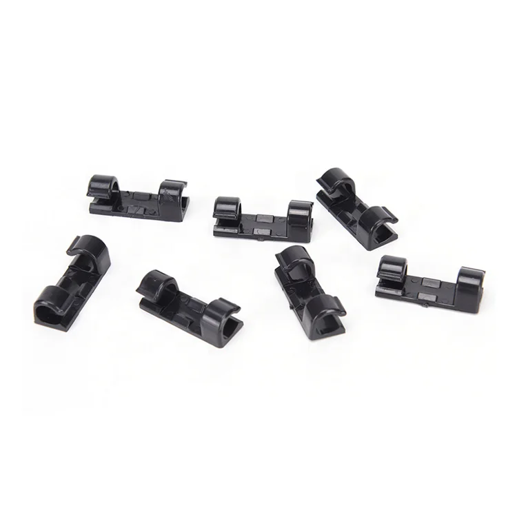 Cable Clips Strong Adhesive Cable Management TV PC Wire Holder, Sticky Mount-Round Plastic Cord Clamps