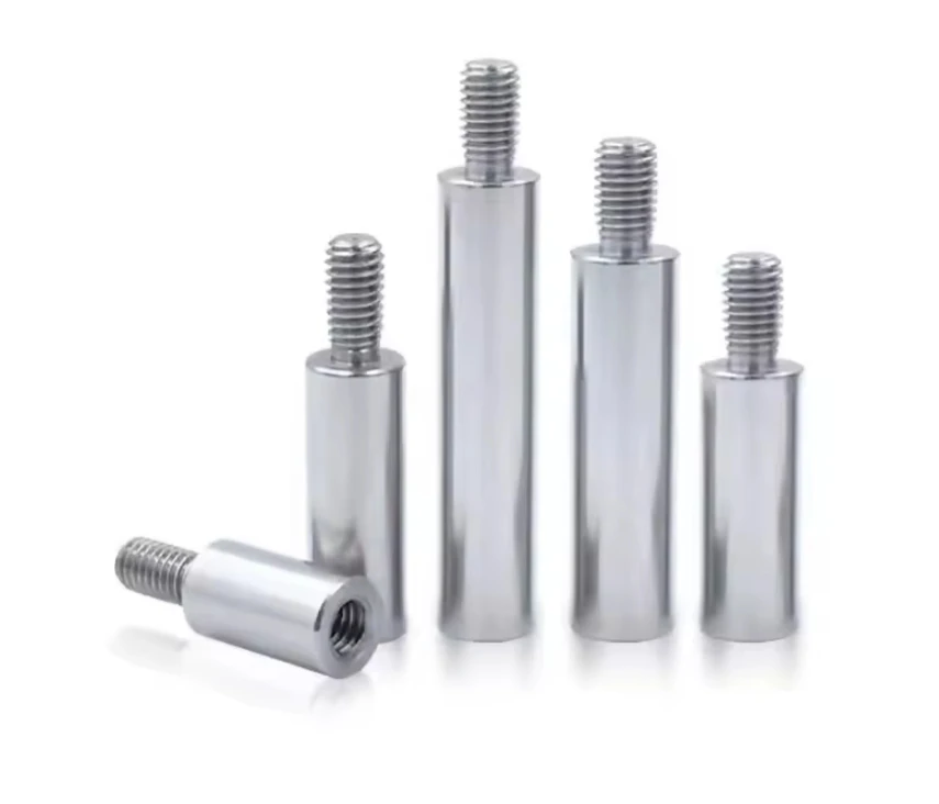 M8 M6 Brass Hex Body Male Female Screws Threaded Flat Head Clinching Knurled Aluminum Spacer Standoff For Bike