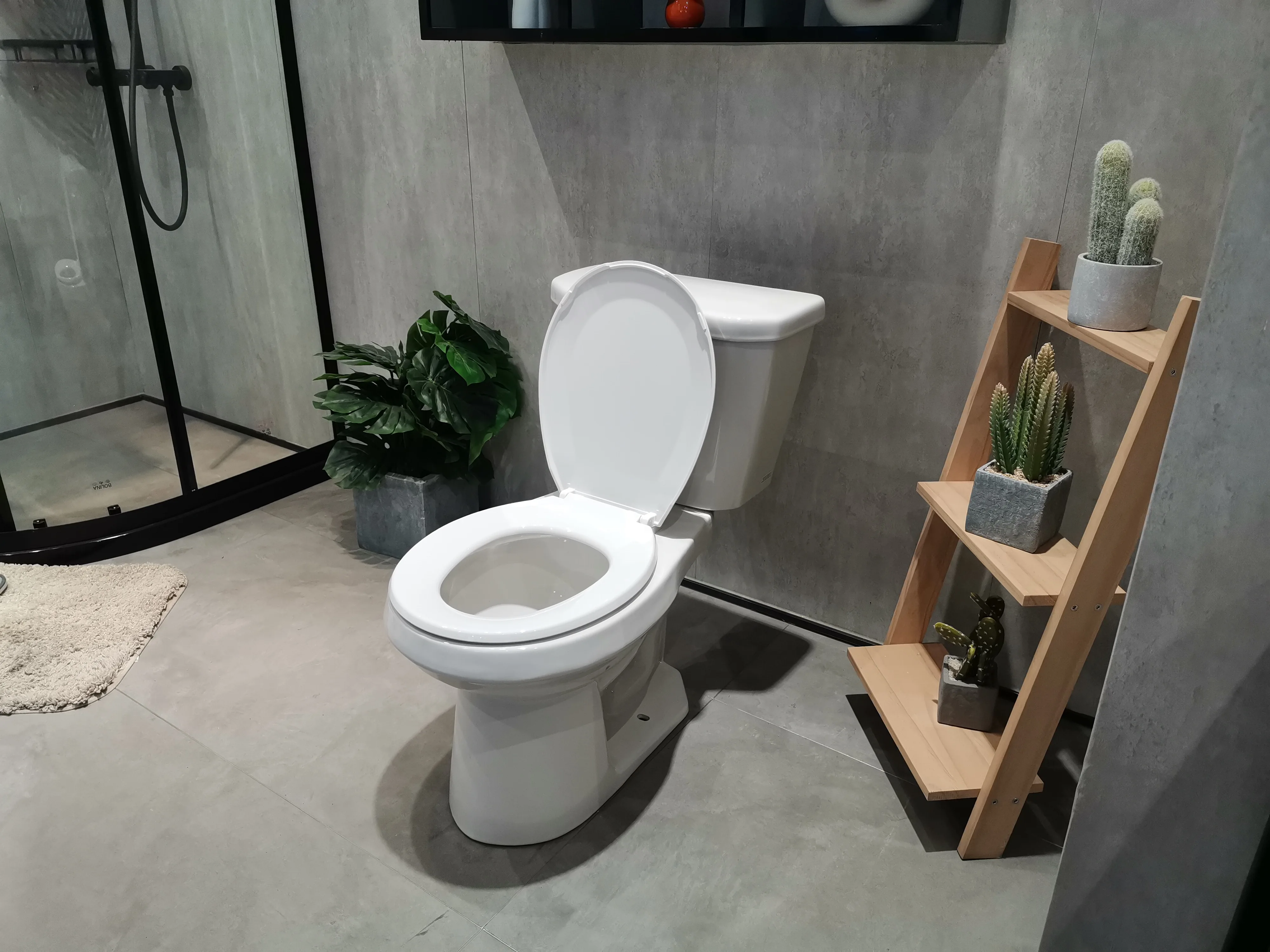 Factory North American cUPC Standard hot selling Bathroom toilet bowl Side Flush Floor Mounted Two Piece Toilet