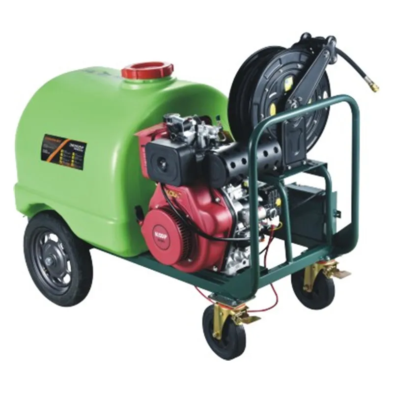 Mobile Car Pressure Washer with Powerful Gasoline Engine. 300L Water tank, 250BAR Working Pressure for Car Wash Business