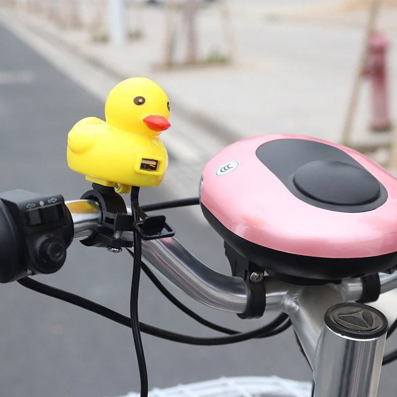 Mini Yellow Rubber Duck Waterproof  2.5A Fast Charge Motorcycle Phone Charger