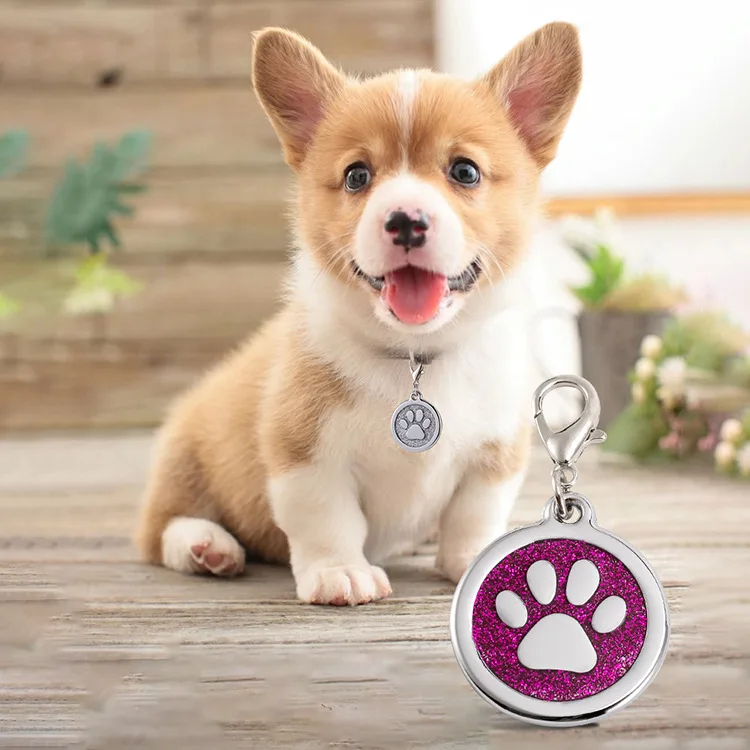 Hot selling custom dog nameplate engrave logo dog id medal