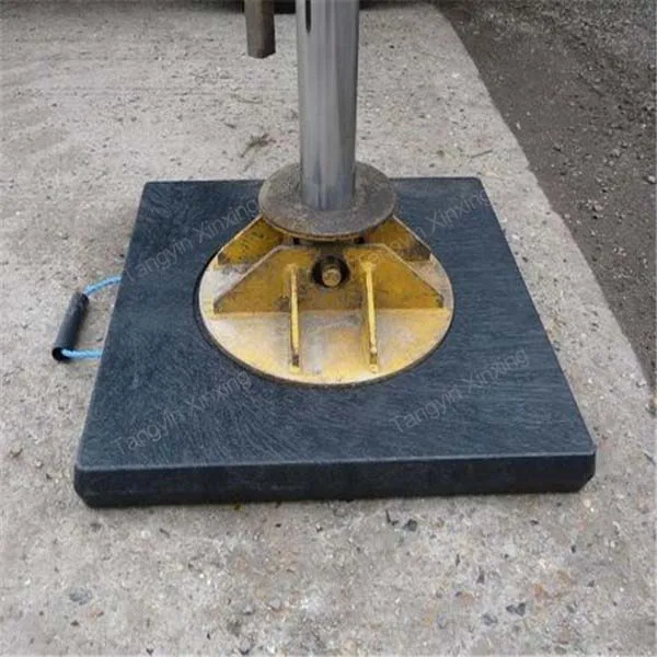 80 Ton Crane Capacity Uhmw Pe Outrigger Pad with Handle / Outrigger Pad Crane Stabilizer Jack Pads