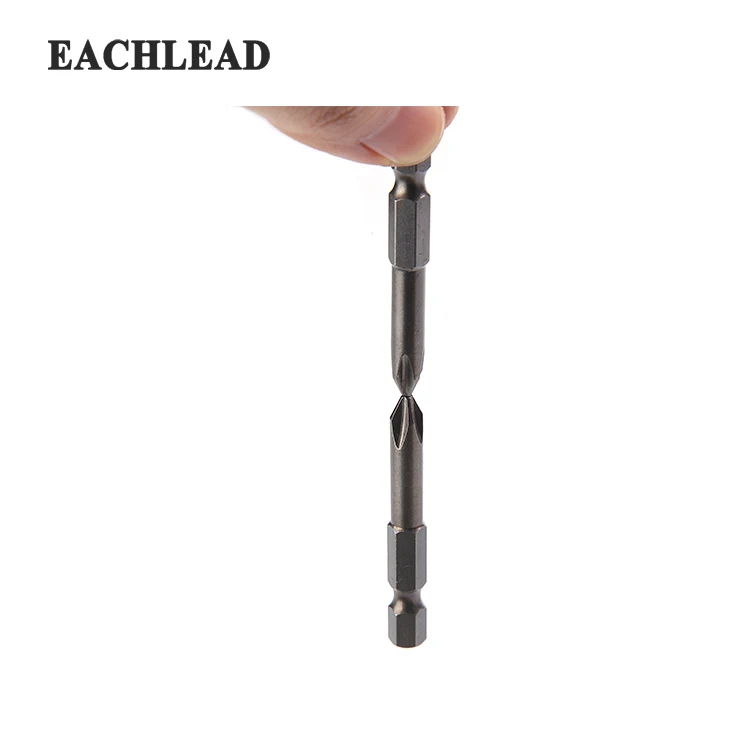 
S2 Material Magnetic Sand Blast Surface Treatment Single Head Screwdriver Bit 10pcs Set 