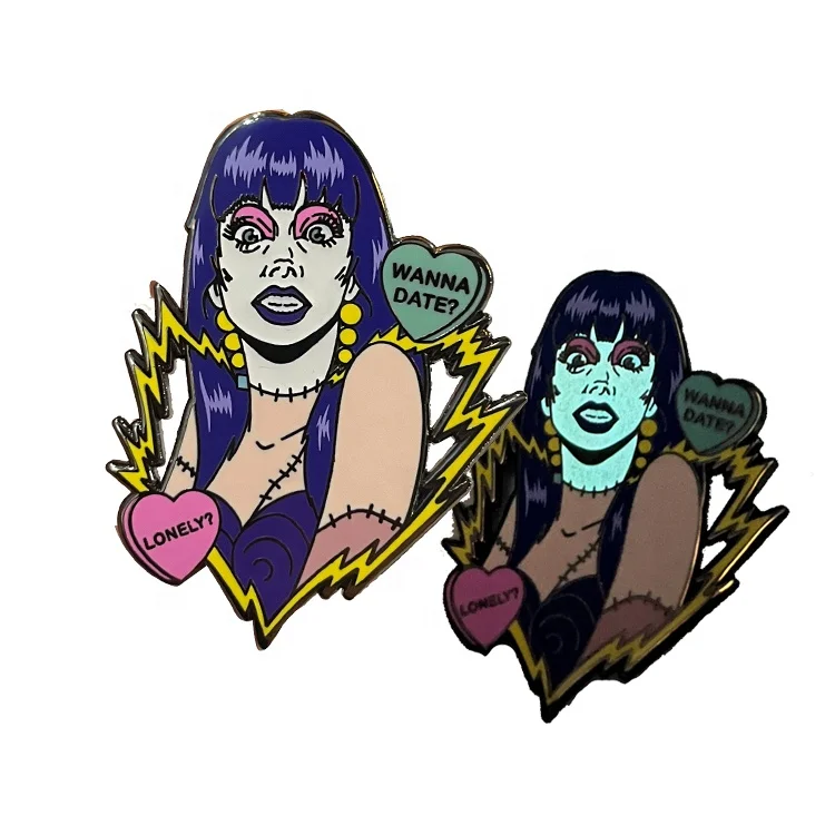 Factory Price Fashion Design Old Badges Epoxy Filling Antique Silver Plating Customized Soft Lapel Pin