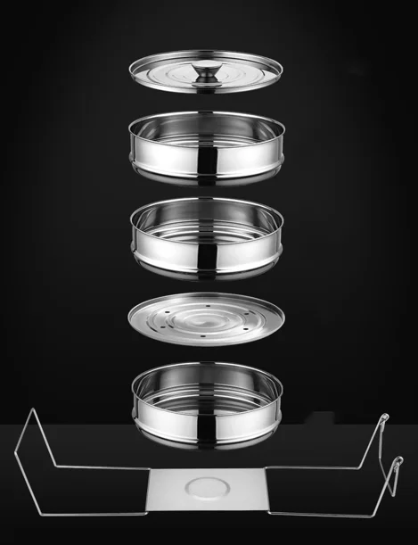 Аксессуары для скороварки Easy Carry, для кастрюли, из нержавеющей стали, Штабелируемый Пароварка, вставка, кастрюля с ремнем