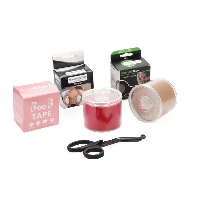 Лидер продаж, дышащая многоцветная кинезиологическая лента AUPCON 2,5 см * 5 м, без лаксации, для поддержки запястья, Вьетнам