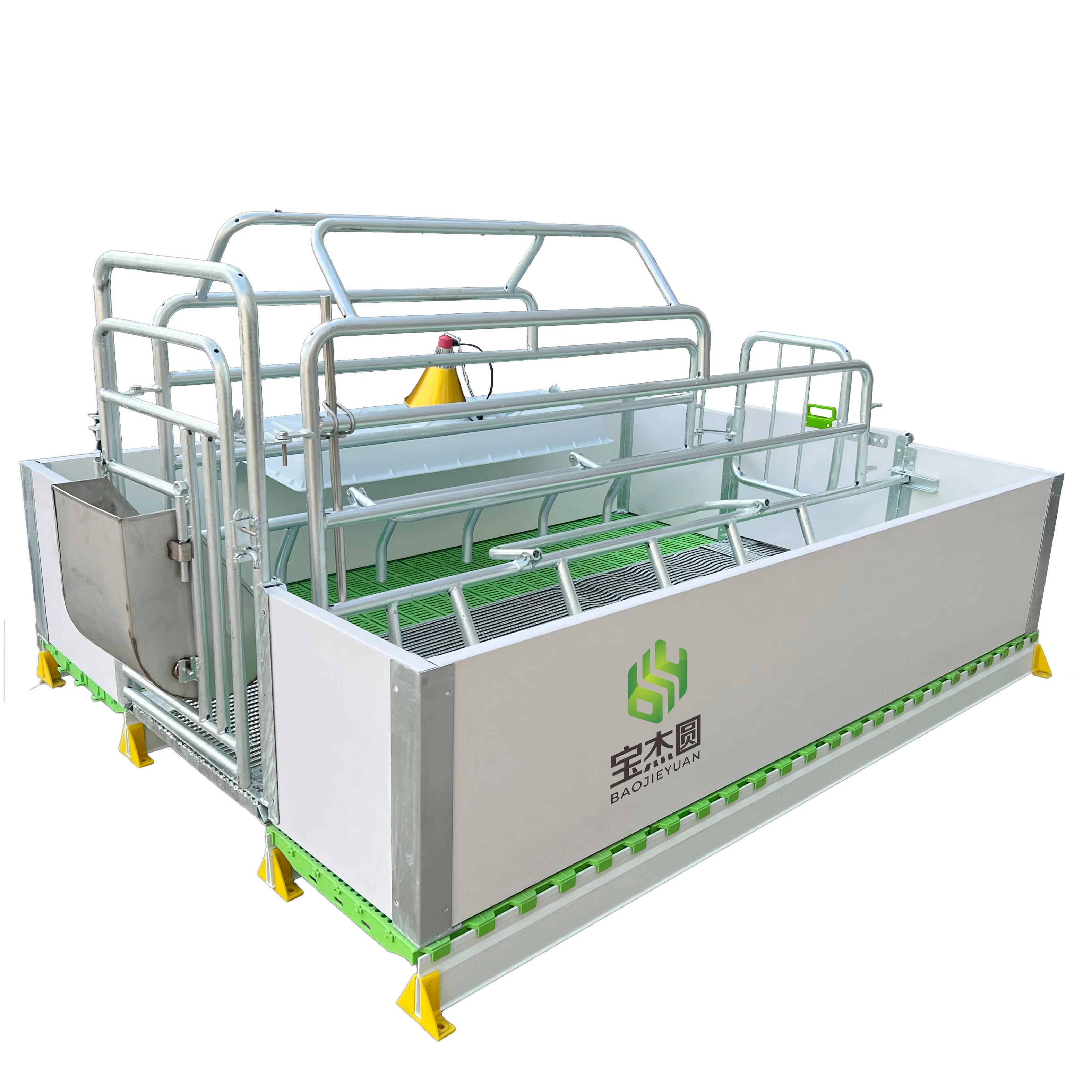Hot Sale Galvanized Material Pig Stall Animal Cages Farming Equipment for Sows Farrowing for Caring for Newborn Pigs
