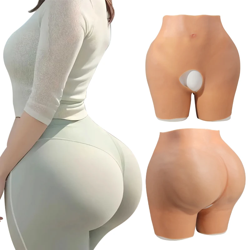 ONEFENG Silicone Plump Sexy Buttocks Hip Enhancer Shaper Realistic Control Butt Pants Open Shift for African Women