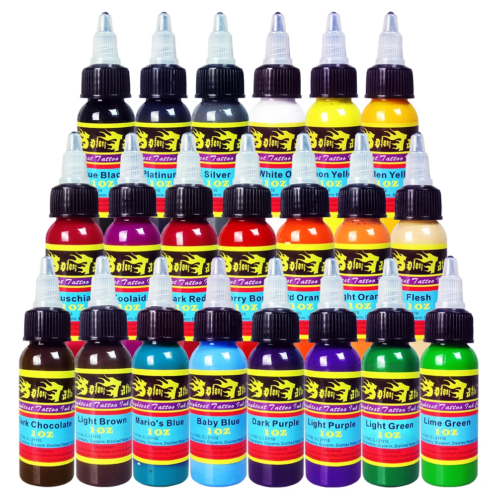 price cheap tattoo ink Pigment kit NEW 21Colors 30ml/bottle Tattoo Ink