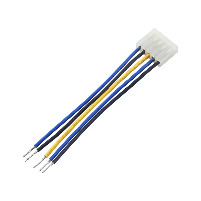 factory wholesale transparent molex 3.96mm 4pin 7pin female connector wire to board connection cable Assembly