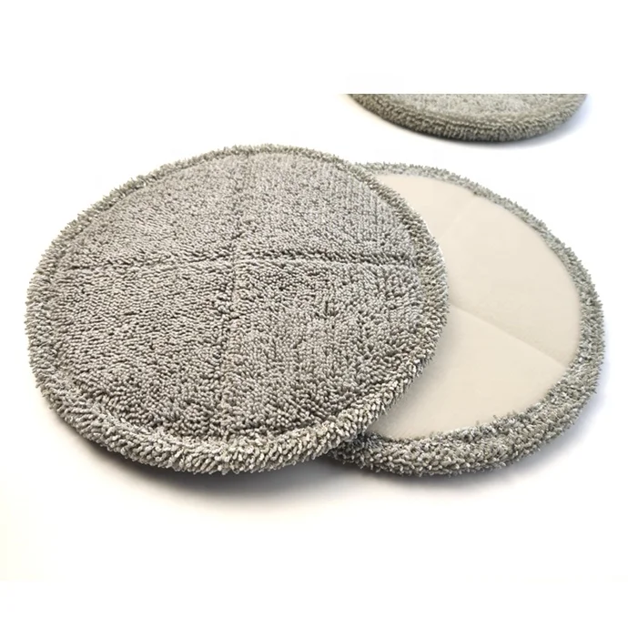 21.5cm Microfiber Round Mop Pad for Cleaning Equipment, Circle Mop Pad Cloth