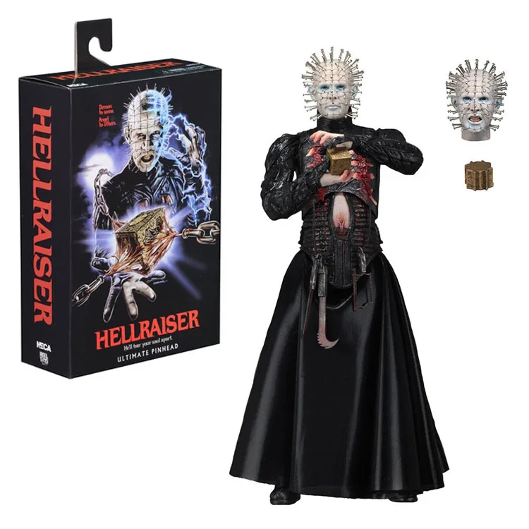 Hellraiser Pinhead Action Figure Model Toy PVC Garage Kits with Terrorist Demon Cannibalism Nail Head Neca