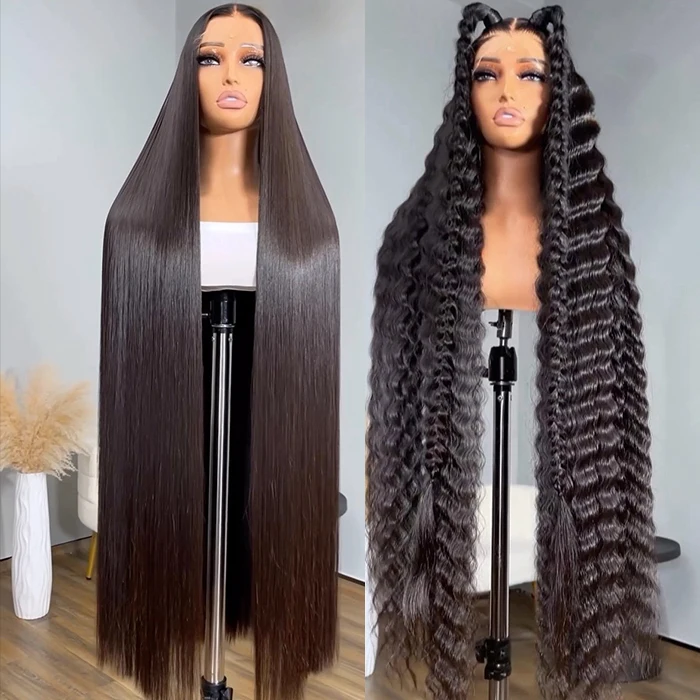 Glueless full hd lace wigs raw vietnamese human hair wear and go glueless bone straight human hair wigs