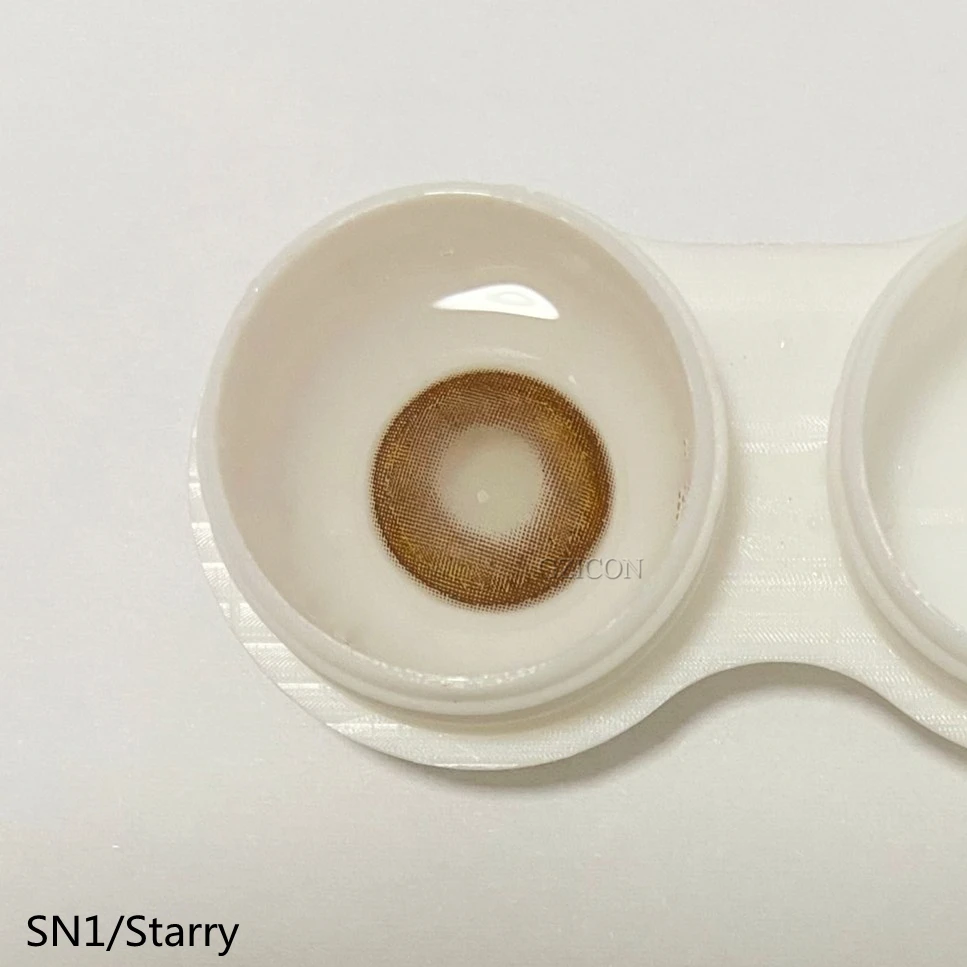  Новые стили мягкие контактные линзы для глаз золотистые коричневые блестящие цветные