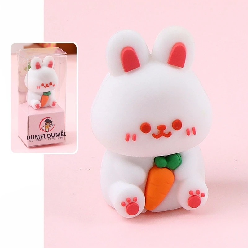 Cute cartoon rabbit pencil sharpener Mini portable pencil sharpener Elementary school pencil sharpener Bear shape