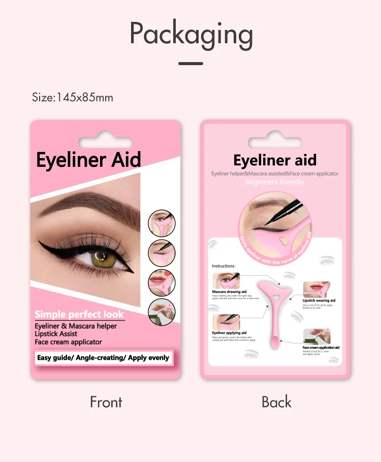 Wholesale Eyebrow mold Stencils Women Pro Eye Makeup Tool Eyeliner Stencils Template Shaper Model for women girl