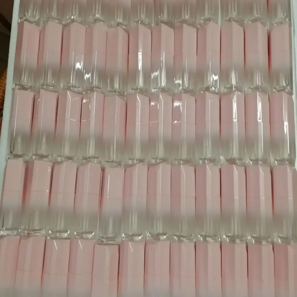 
5ml Popular design gradient pink waterproof material lip gloss container with wands cosmetic liquid lip gloss tube 