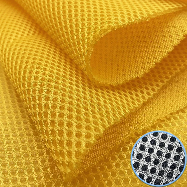 Soft 3D Spacer Sandwich Polyester Air Mesh Fabric for baby pillow sports shoe material
