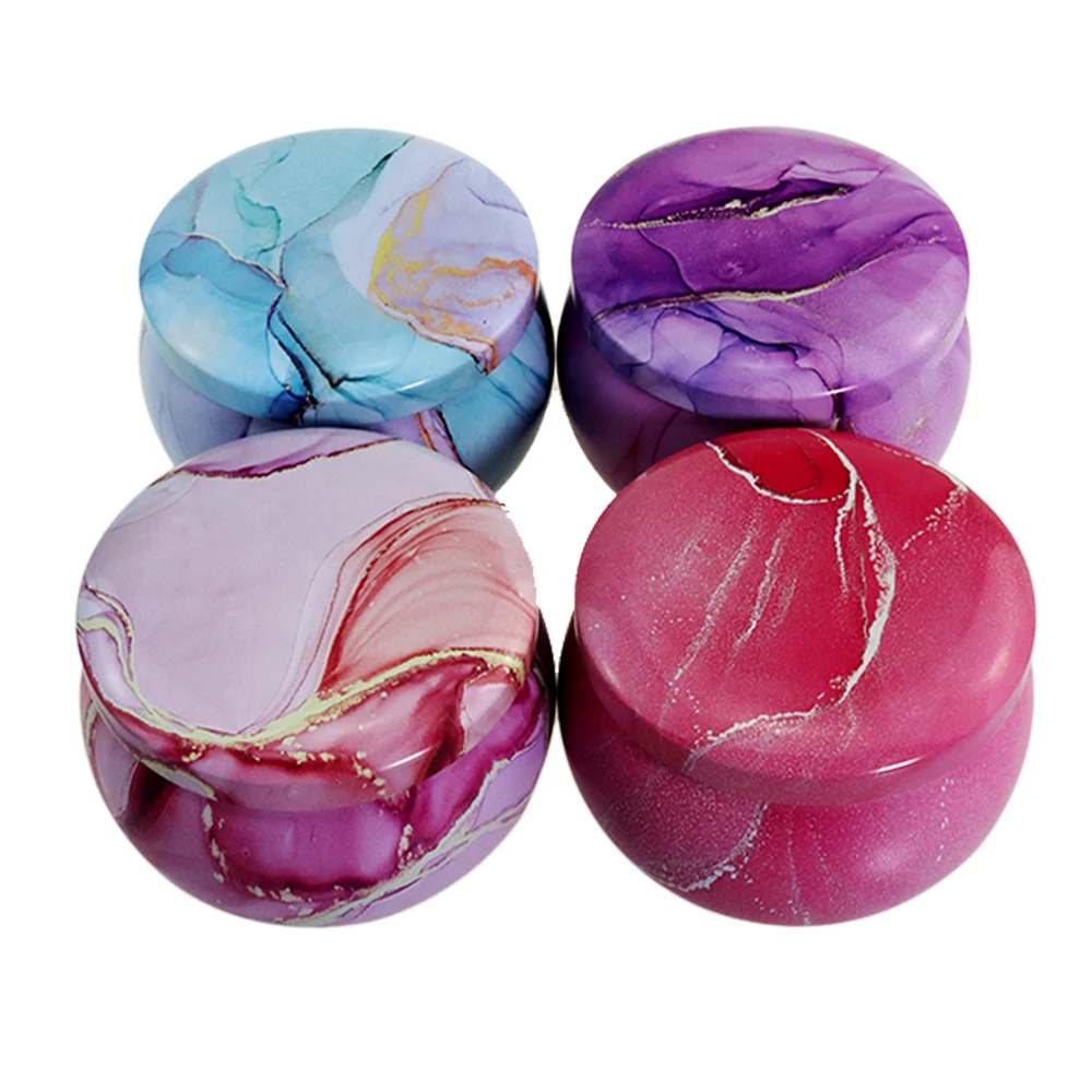 Low MOQ Round Metal 2 Oz 4 Oz Round Metal Tin Candle Gift  Holder