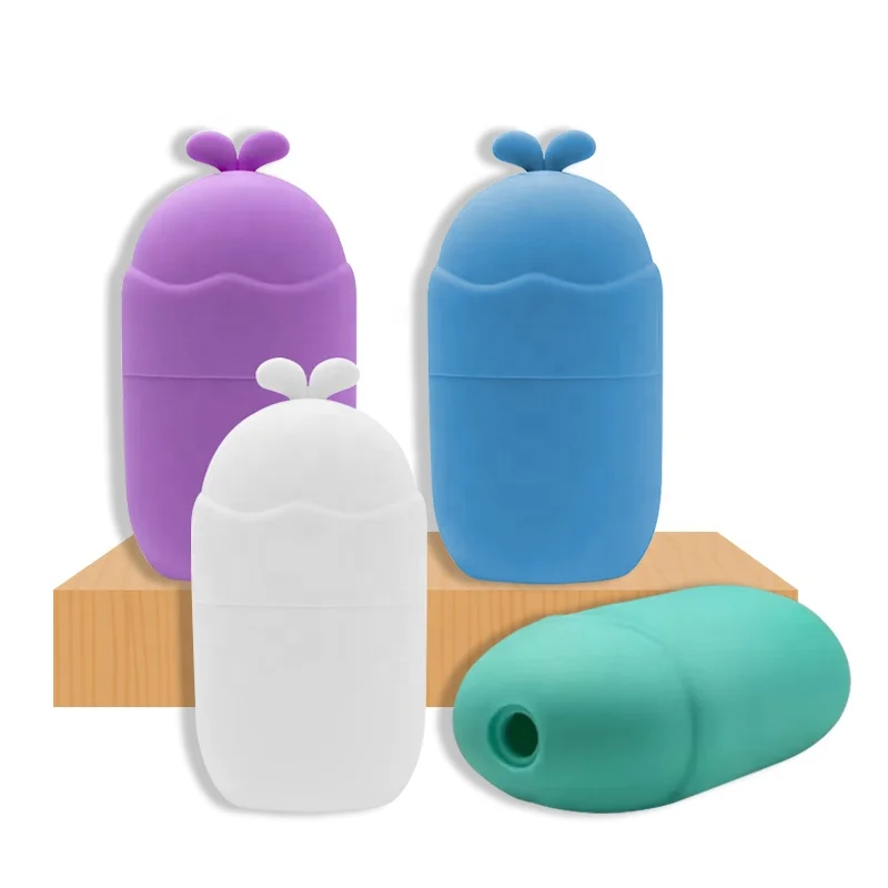 Silicone ice facial roller skin care beauty lifting face cooling massager reduce puff and dark ice holder for skin care