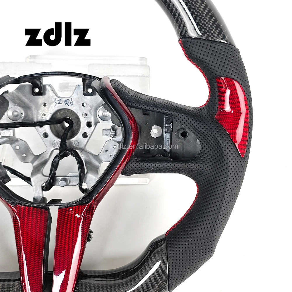 Carbon fiber steering wheel fit for Infiniti Q50L Q60 Q70 QX30 QX50 car steering wheel custom perforated leather steering wheel