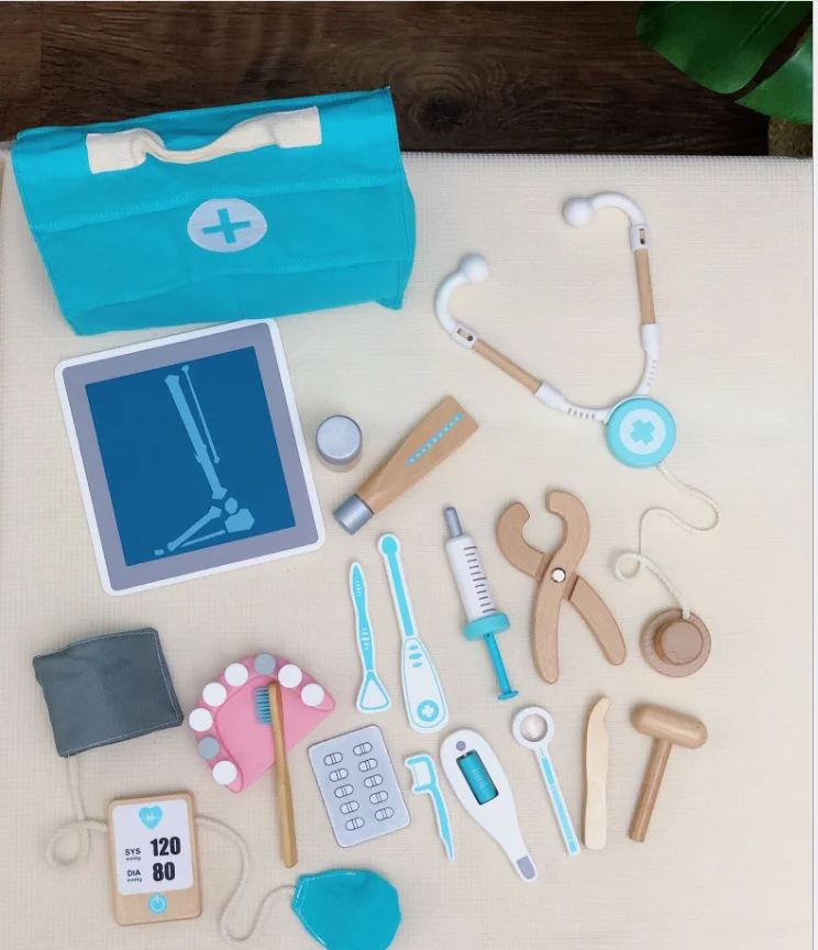 Новая модель Amazon для детей, набор докторских игрушек, стол для хранения медицинских инструментов, игра для ролевых игр, игрушка для дошкольников