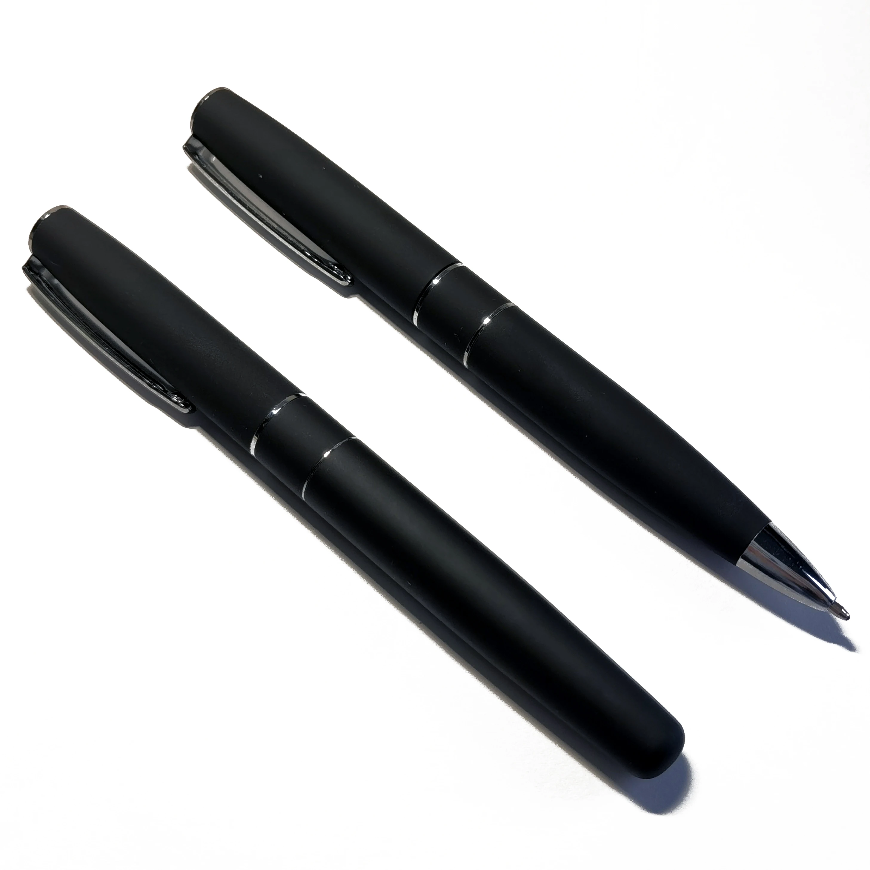 2022 personalized promotional matte black stylus stainless steel twist ballpoint pen