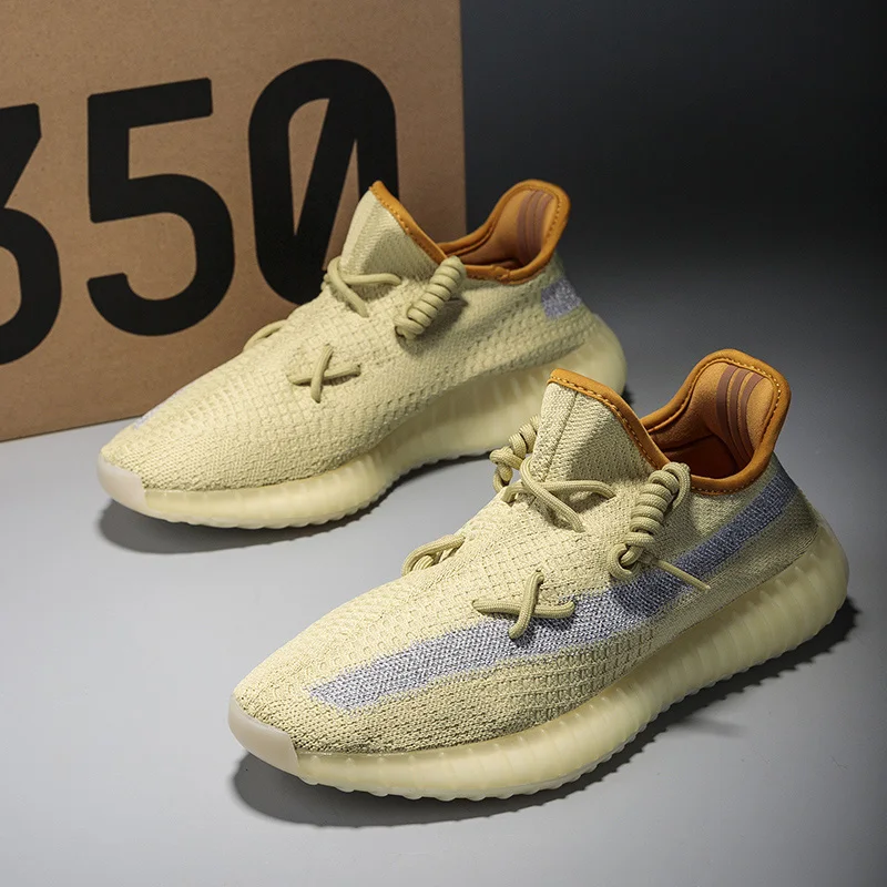
Original yeezy 350 v2 reflective Shoes Black Men Women Knitting Sports Shoes Running_Sneakers Yeezy 