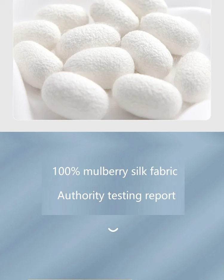 Custom Class 6A silk pillowcase  It feels fine and smooth, with little friction with the skin  100% mulberry silk pillowcase