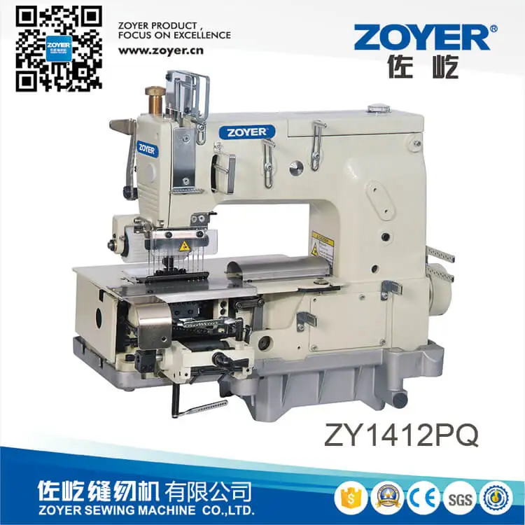 hot sale ZY1412PQ Zoyer 12-needle flat-bed machine industrial sewing for simultaneous