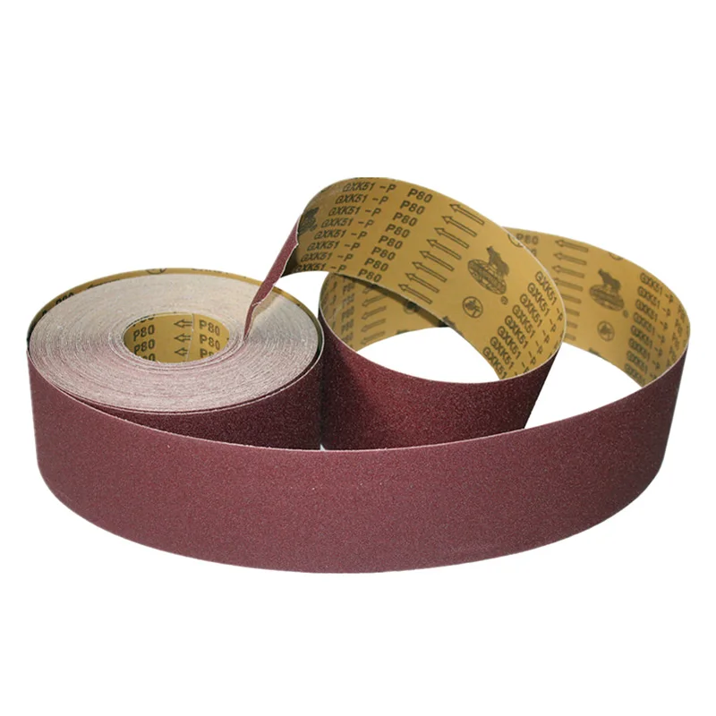 customized aluminium oxide abrasive roll gxk51 sanding paper roll
