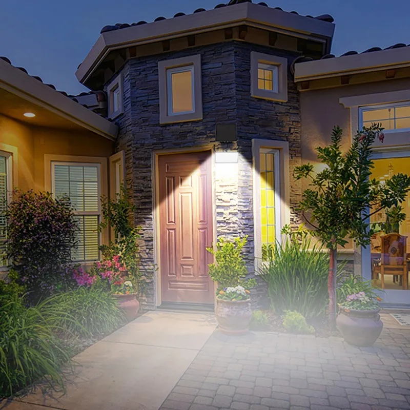 outdoor wall lamp Cheap Price IP65 Outdoor Thin Film Solar Cell Security Wall Light With Remote Control