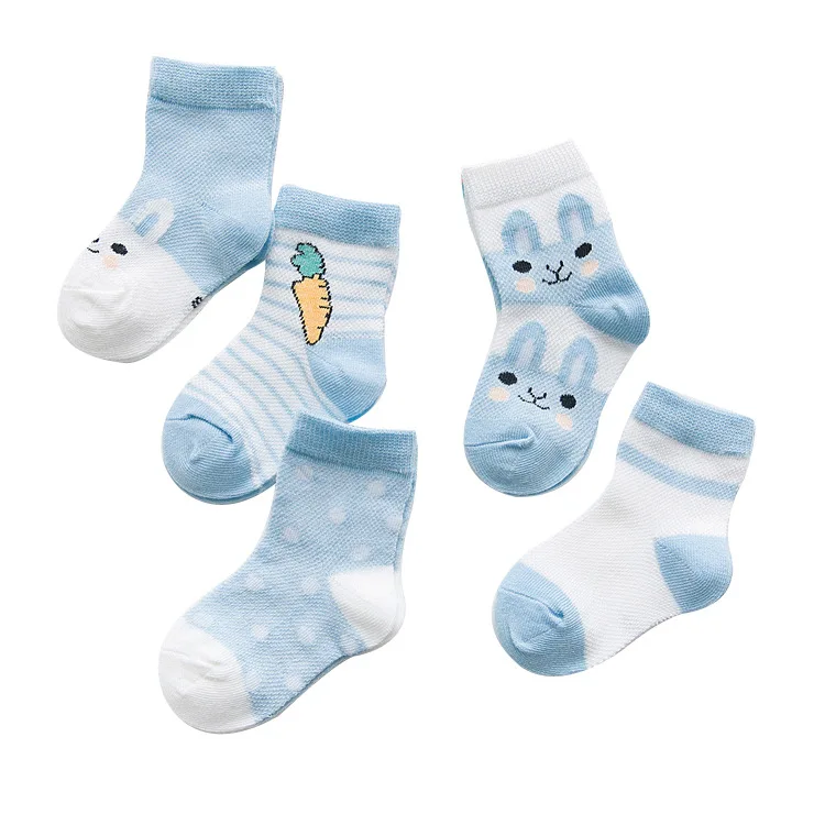 Ebay, всесезонные сетчатые тонкие милые детские носки с мультяшным дизайном, носки из чистого хлопка для мальчиков и девочек