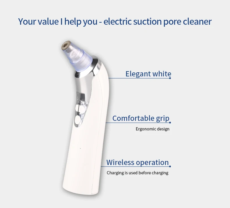 Portable Beauty Equipment Vacuum Suction Pores Cleaner Nose Blackhead Remover