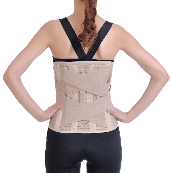 Youjie Medical Pain Relief 33cm Removable Bone Adjustable Breathable Lower Lumbar Support Back Waist Belt Brace