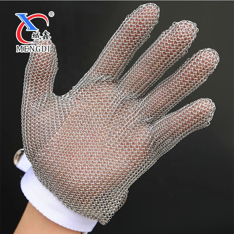 wholesales anti-cutting cut resistant metal Wire mesh Gloves Kitchen, Level 5 Protection Cut Resistant Gloves Chain Gloves