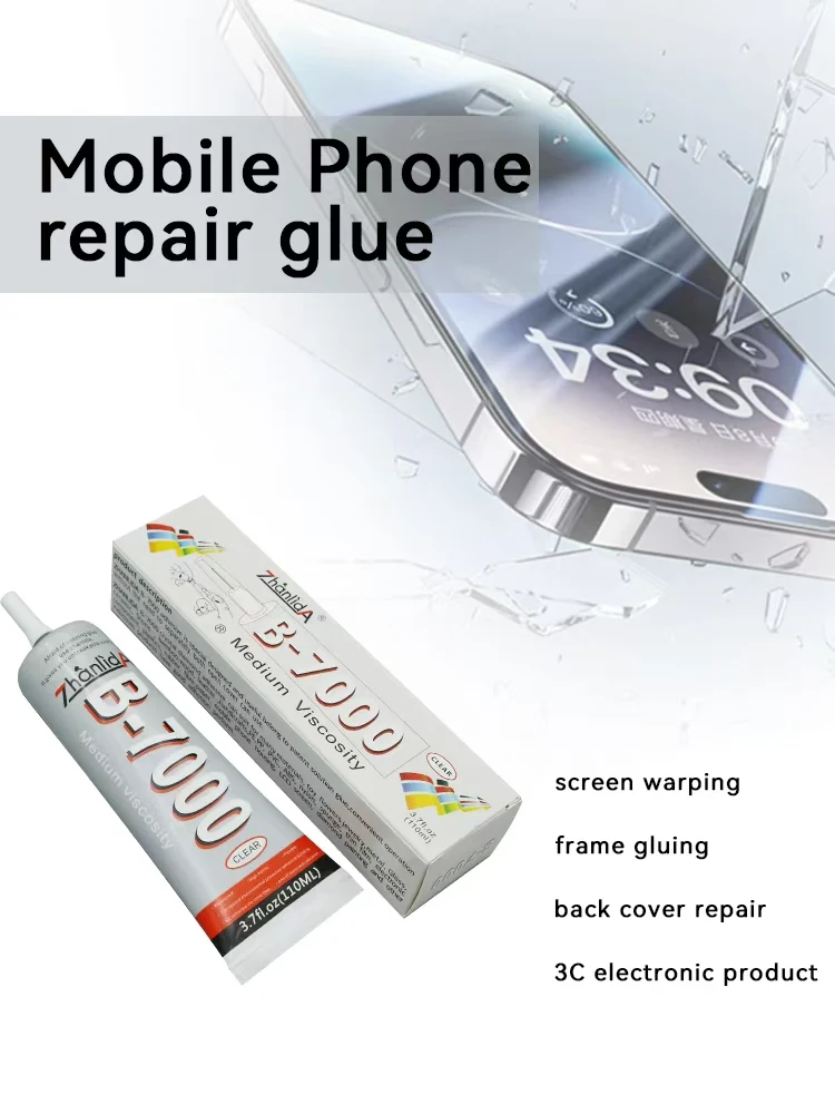 Mechanic B7000 Glue Epoxy Resin Liquid Adhesive Repair Cell Phone Crafts LCD Touch Screen Super Glue-Zhanlida B7000 15ML