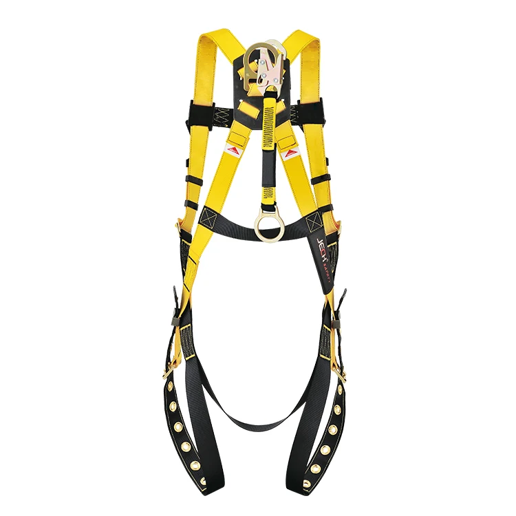 Customized top quality new Aluminum 3 Point Climbing Harness D-Ring Full Body Safety harness