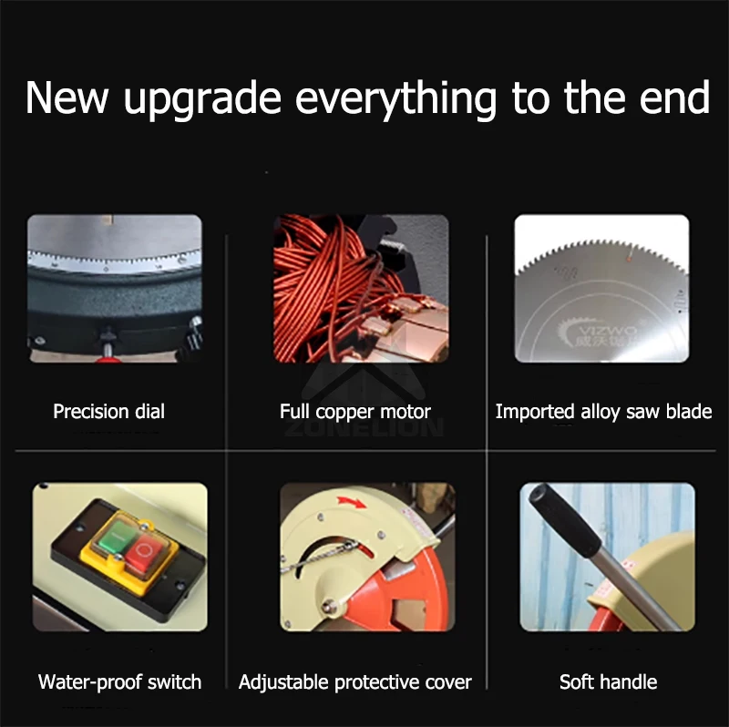 Aluminum Profile Cutting Saw Machine With Digital Meter