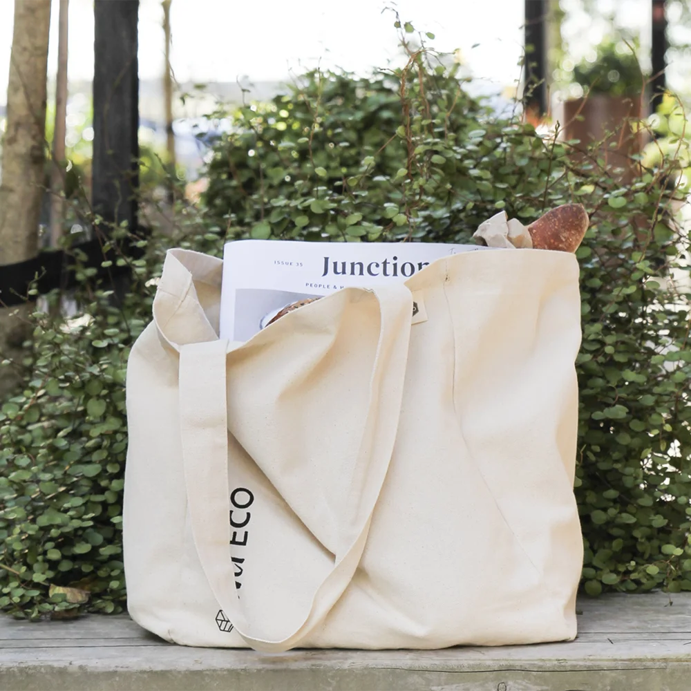 Daily Outdoor Large Capacity Big Canvas Shopping Bag  Cheap Durable Beach Custom Logo Cotton Canvas Shopping Bag For Women