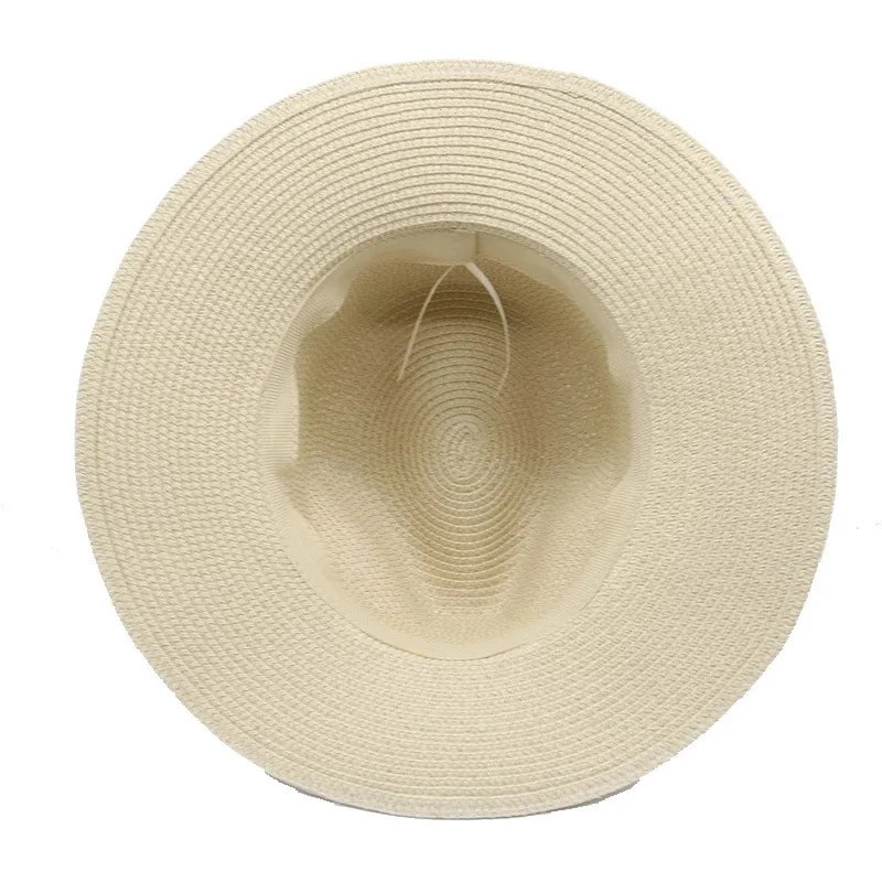 New Man Straw Hat Summer Beach Large Brim Sun Outdoor Sport Panama Hat Anti-UV Sunscreen Outdoor Cap Women Man Clothing Decor