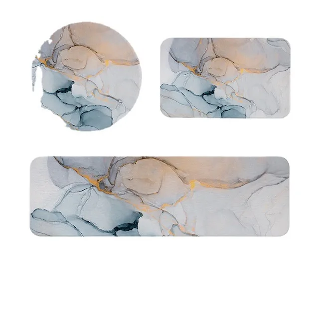 Premium Quality Diatomite Mugs Pad Marble Ink Texture Liquid Fluid Pattern for Home Decor Water Suction Mat
